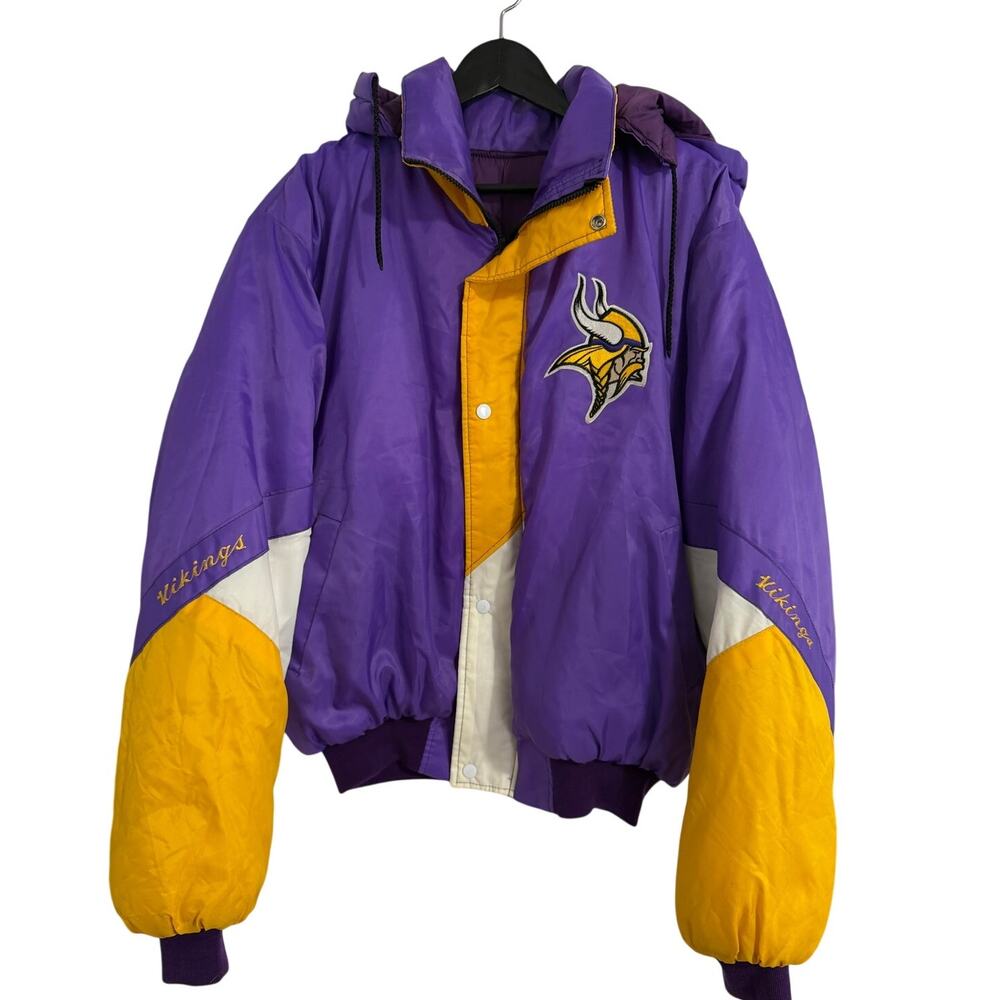 Purple and Yellow Vikings Men's Jacket
